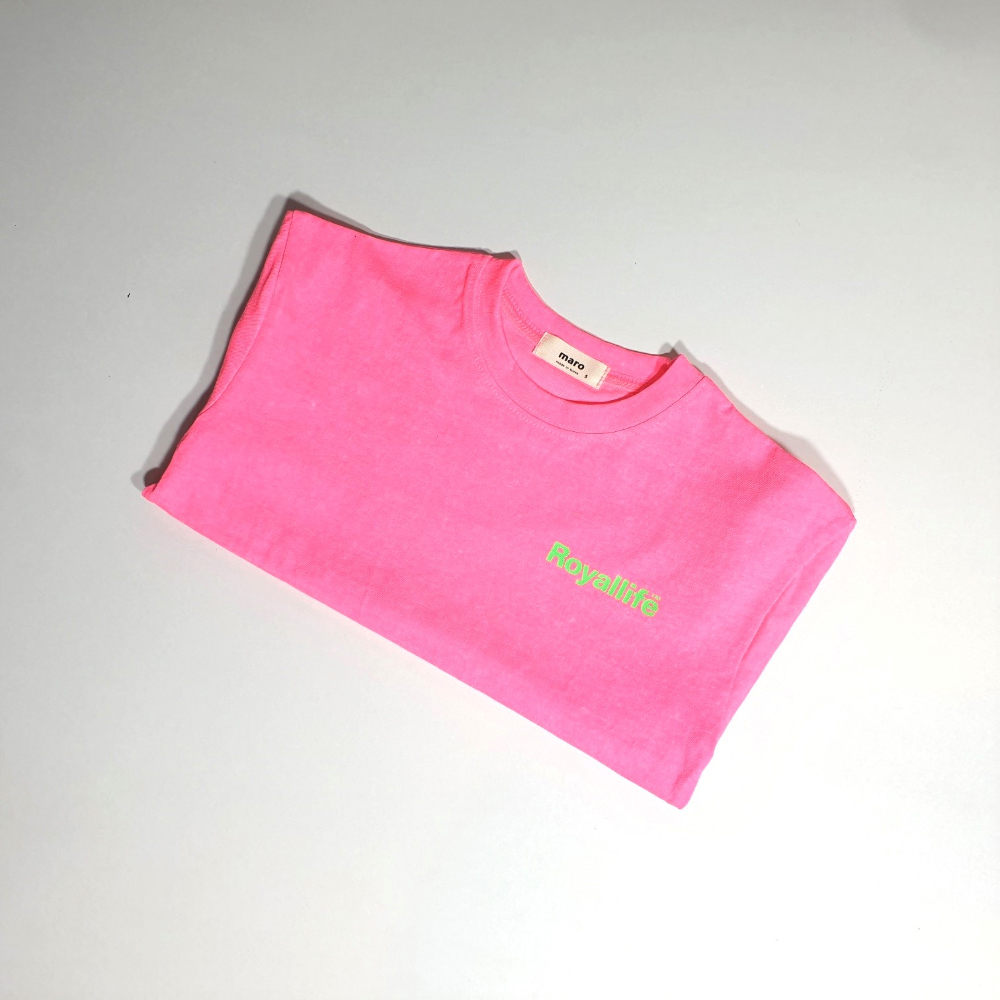 반팔 티셔츠 핑크 색상 이미지-S1L16
