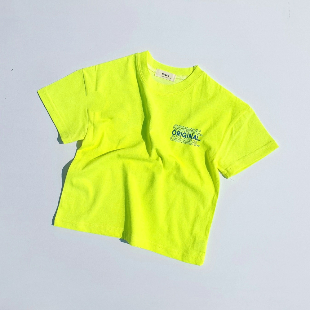 반팔 티셔츠 라임 색상 이미지-S1L17